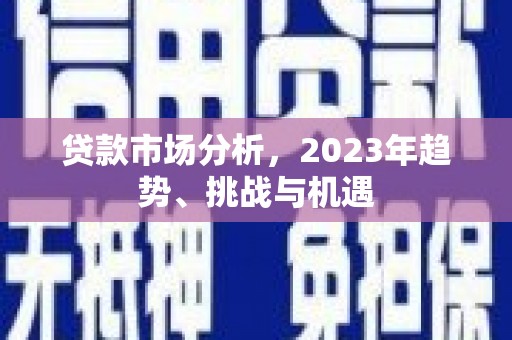 富顺贷款市场分析，2023年趋势、挑战与机遇