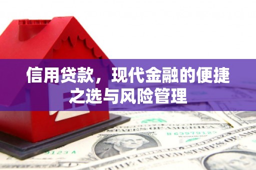 富顺信用贷款，现代金融的便捷之选与风险管理