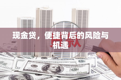 富顺现金贷，便捷背后的风险与机遇