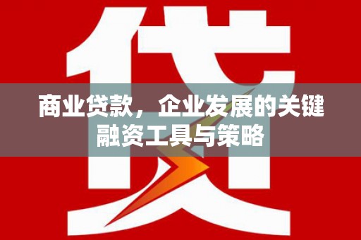 富顺商业贷款，企业发展的关键融资工具与策略