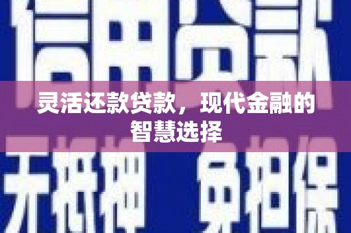 富顺灵活还款贷款，现代金融的智慧选择