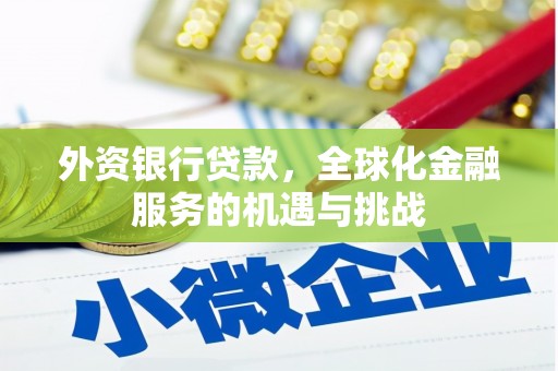 富顺外资银行贷款，全球化金融服务的机遇与挑战