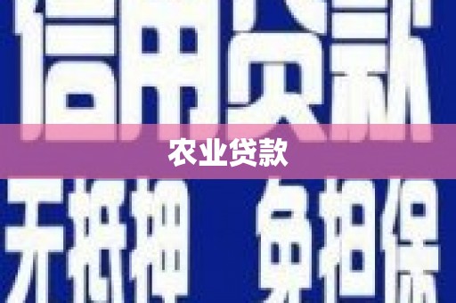 富顺农业贷款