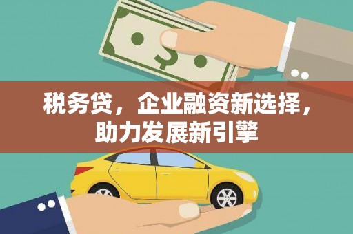 富顺税务贷，企业融资新选择，助力发展新引擎