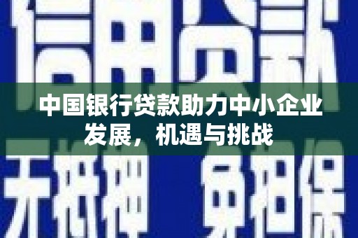富顺中国银行贷款助力中小企业发展，机遇与挑战