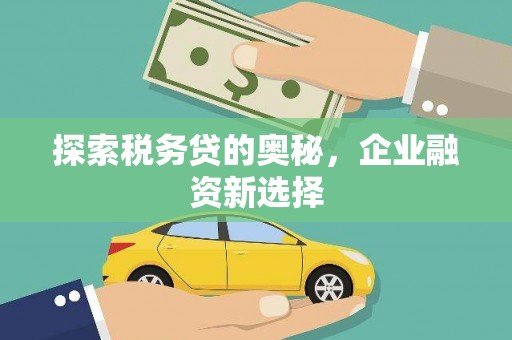 富顺探索税务贷的奥秘，企业融资新选择