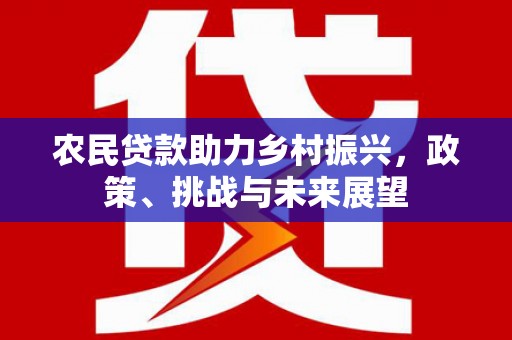 富顺农民贷款助力乡村振兴，政策、挑战与未来展望