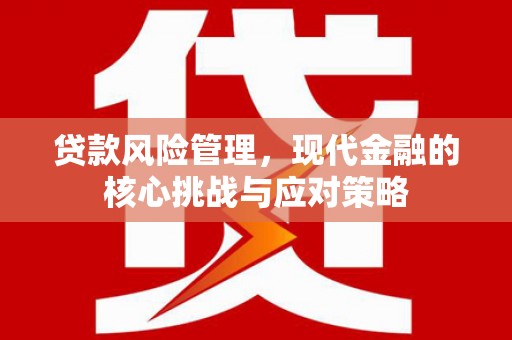 富顺贷款风险管理，现代金融的核心挑战与应对策略