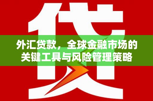 富顺外汇贷款，全球金融市场的关键工具与风险管理策略