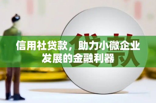 富顺信用社贷款，助力小微企业发展的金融利器