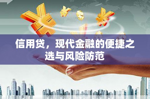 富顺信用贷，现代金融的便捷之选与风险防范