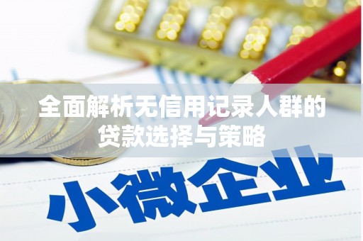 富顺全面解析无信用记录人群的贷款选择与策略