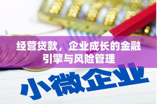 富顺经营贷款，企业成长的金融引擎与风险管理