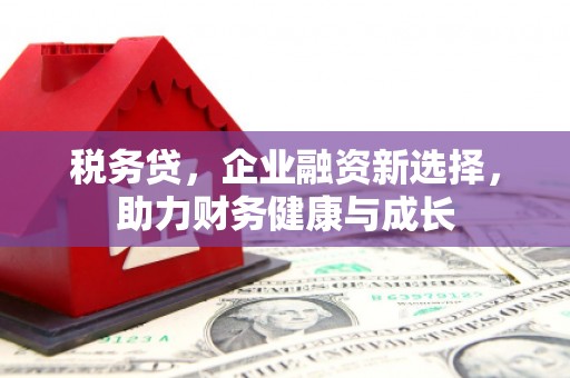 富顺税务贷，企业融资新选择，助力财务健康与成长