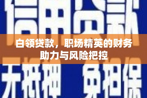 富顺白领贷款，职场精英的财务助力与风险把控